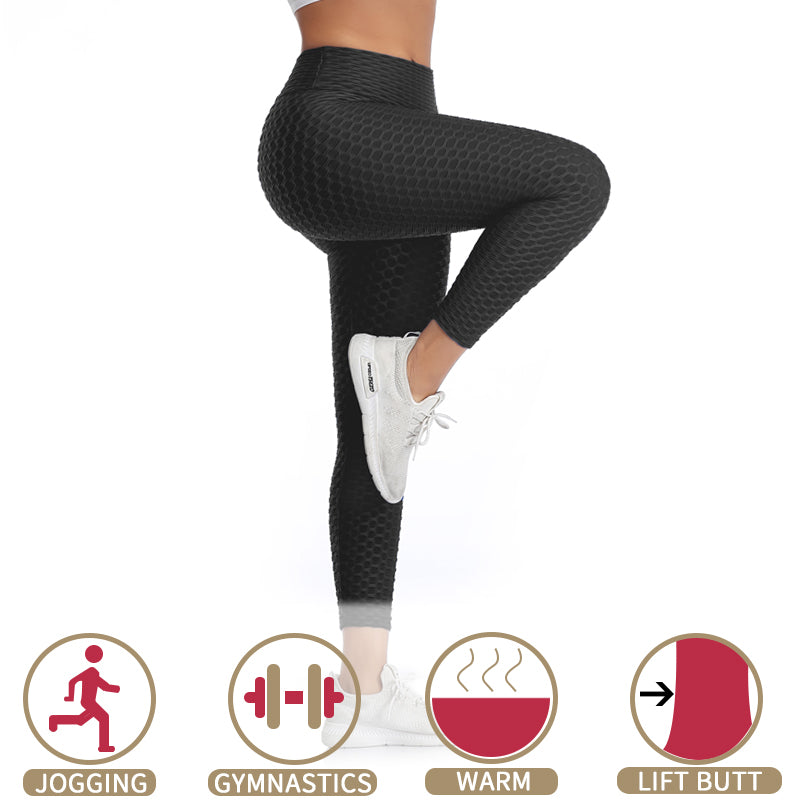 Women's Tik Tok Honeycomb Leggings High Waist Textured Tights Plus Size  Leggings Booty Ruched Tights Seamless Leggings, Black, Small : :  Clothing, Shoes & Accessories