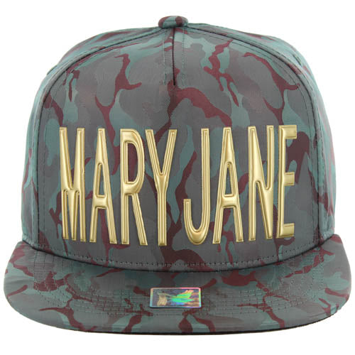 Mary Jane 3d Snap Back Cap - LA7 ONLINE One Size