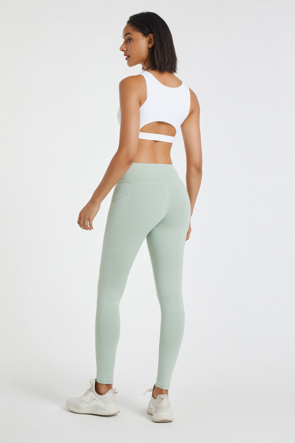 Honeycomb Technical Tights - Sage