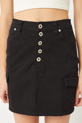 Cotton Skirt - LA7 ONLINE Black / S