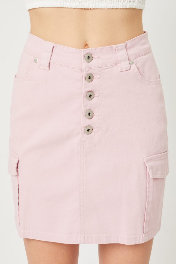 Cotton Skirt - LA7 ONLINE Lilac / S