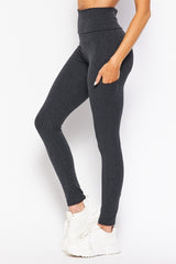 High-Waist Cotton Stretch Pocket Legging - LA7 ONLINE Charcoal / S