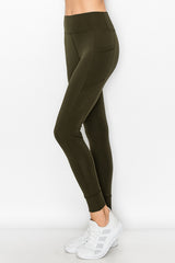 Side Pocket Legging - LA7 ONLINE Olive Green / S/M