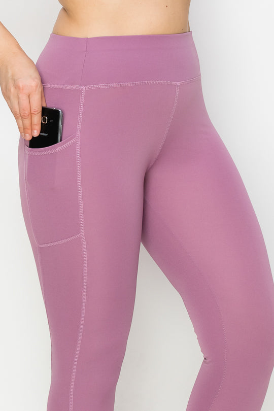 Everyday Wear Pocket Legging - LA7 ONLINE Purple Dust / L/XL