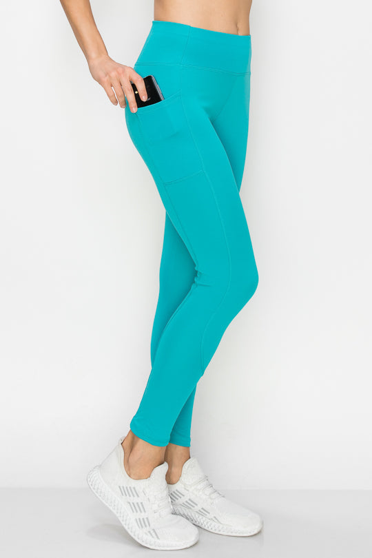 Everyday Wear Pocket Legging - LA7 ONLINE Turquoise / S/M