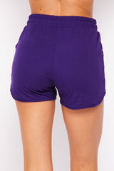 Soft Brushed Dolphin Shorts - LA7 ONLINE S/M / PURPLE