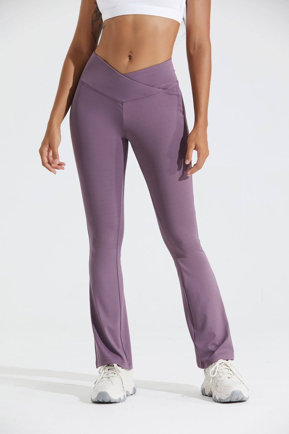 Flare Crossover Legging - LA7 ONLINE Activewear Purple / L