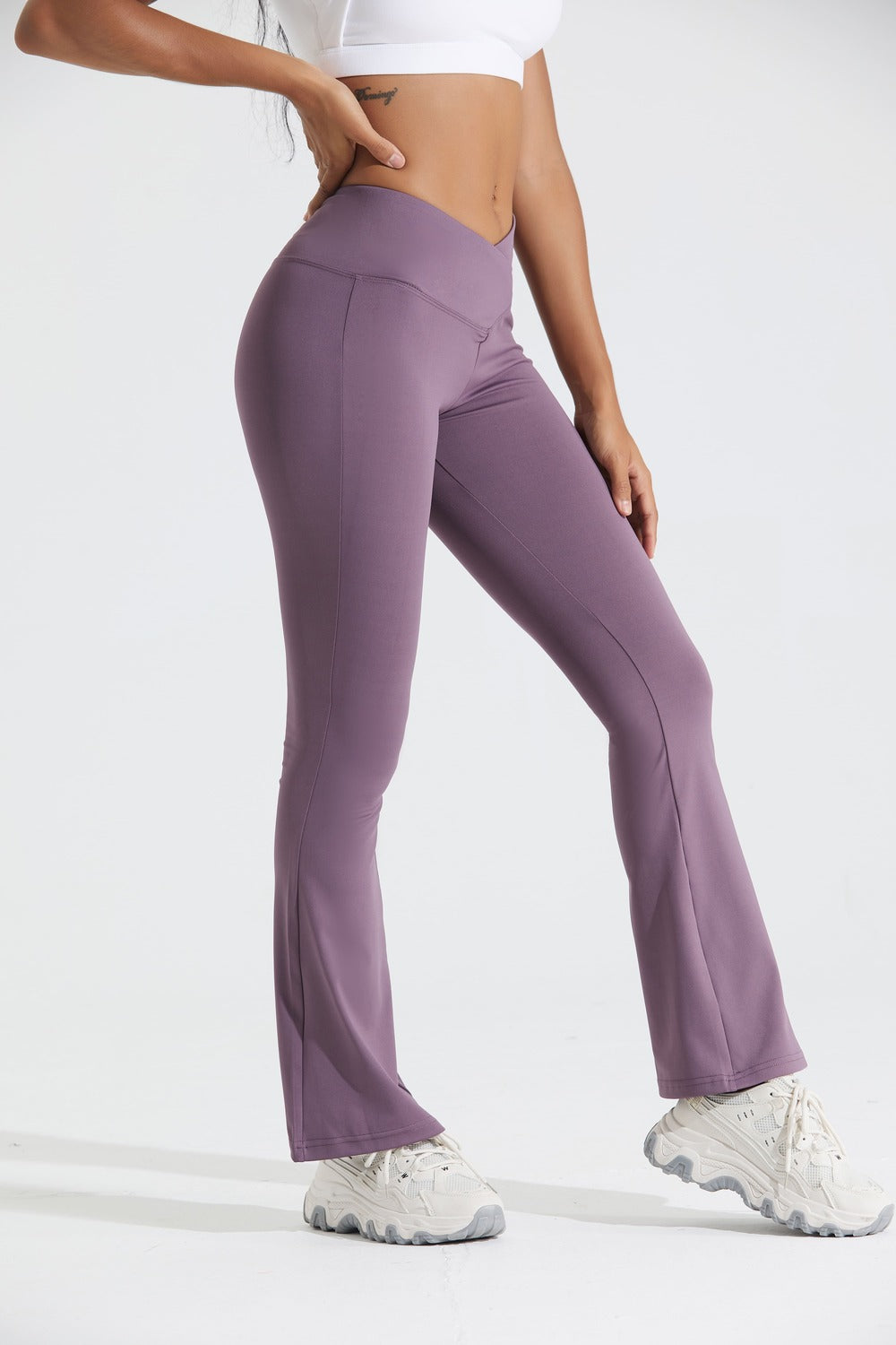 Flare Crossover Legging - LA7 ONLINE Activewear Purple / XXL