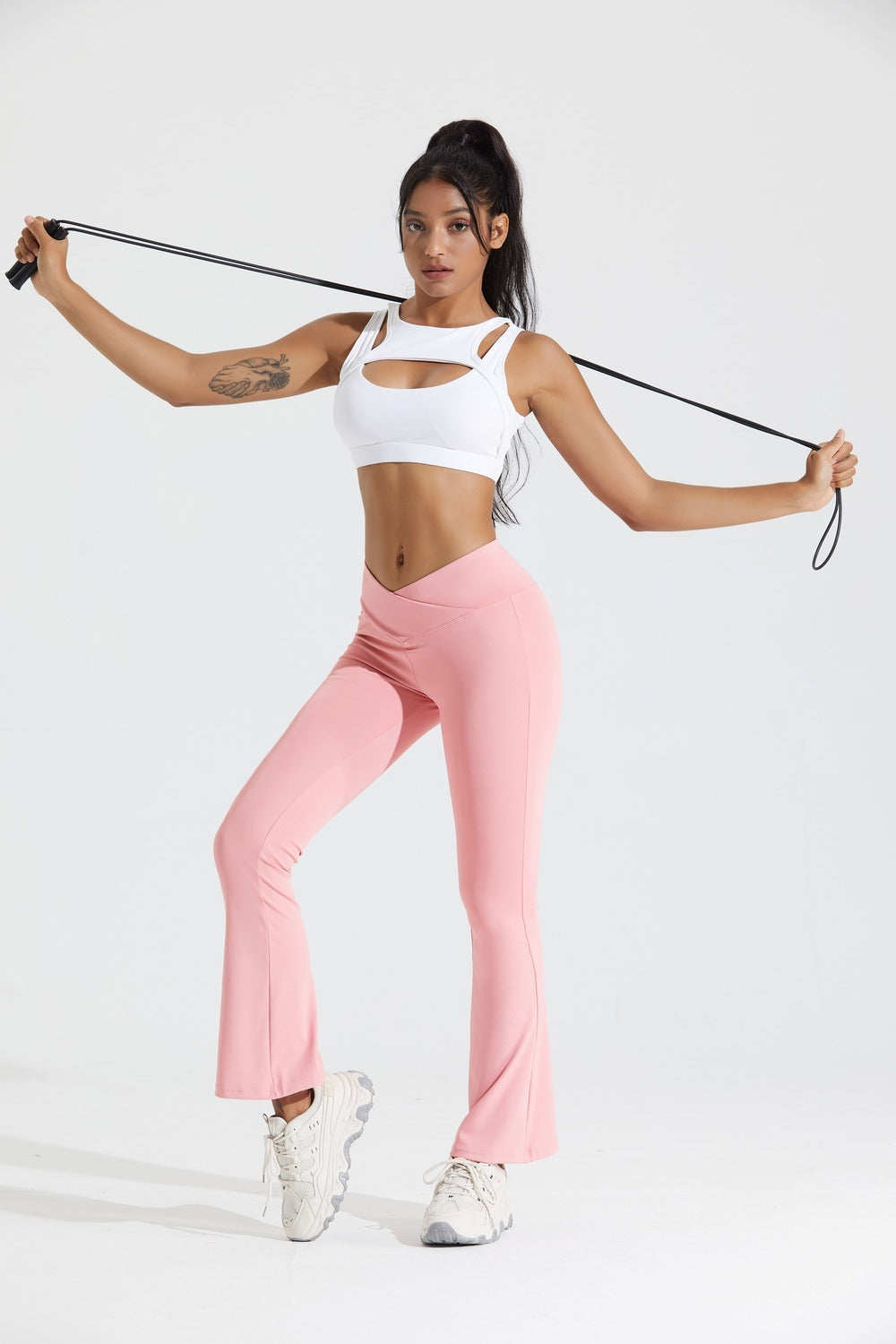 High Waist Wide Leg Flare Leggings For Women Lu 088 Groove Fitness Gym Yoga  Pants, Thin Summer Dress With Elastic Waiter Low Rise Skirt From  Anapples456, $14.83