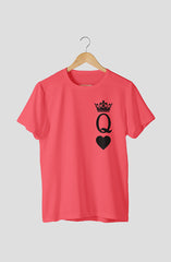 Queen T-shirt - LA7 ONLINE Shirts & Tops Red Coral / S