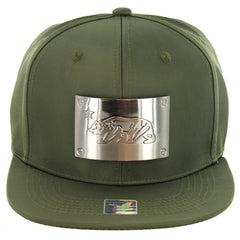 California Bear Green Metal Plate Cap - LA7 ONLINE One Size